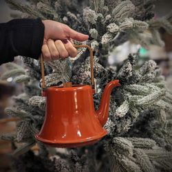 Davis Street Mercantile - I made a woodwciked candle in a vintage kettle with my favorite scents!