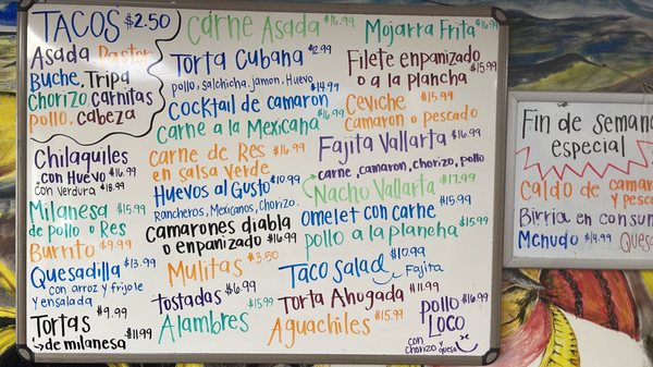 Menu photo 1 Taqueria Vallarta Old Hickory, TN Menu photo 1 Taqueria Vallarta Old Hickory, TN