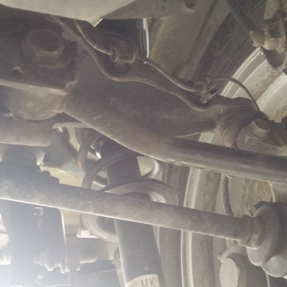 The bent rod  causing  tire damage on my car that "there is nothing wrong with" - it took Cochran 2 minutes to find it