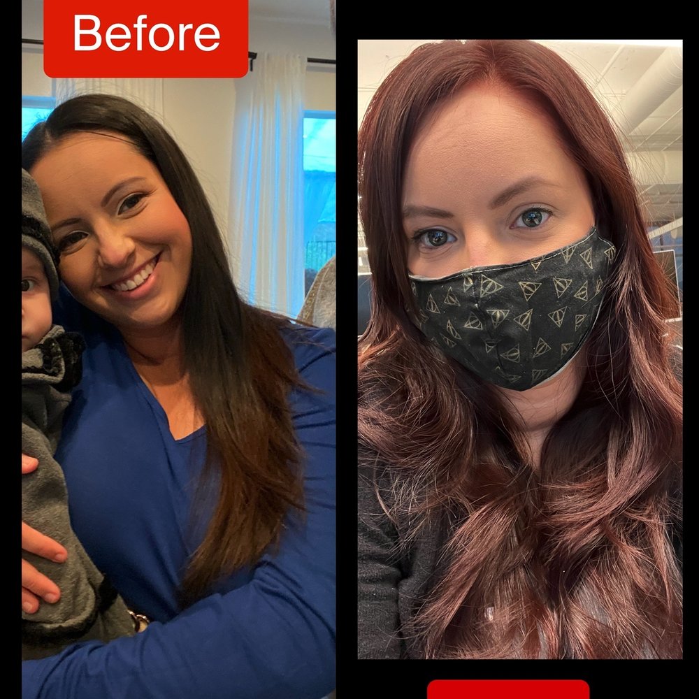 Ulta Beauty - Before Marie and after (THE NEXT DAY HAIR STAYED GORGEOUS and didn't flatten out) - Cosmetics & Beauty Supply Near Me - Glendora, California