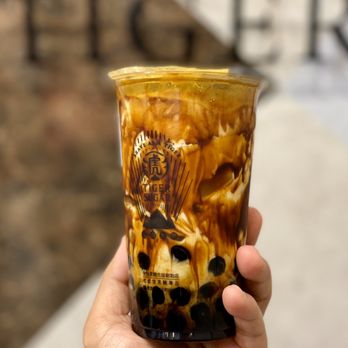 Tiger Sugar - Brown Sugar Boba with Cream Mousse ($5.50) - Bubble Tea Near Me - New York, New York Tiger Sugar - Brown Sugar Boba with Cream Mousse ($5.50) - Bubble Tea Near Me - New York, New York