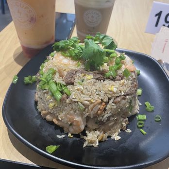 Hiccups - Combination, shrimp and chicken beef fried rice - Coffee & Tea Near Me - Long Beach, California Hiccups - Combination, shrimp and chicken beef fried rice - Coffee & Tea Near Me - Long Beach, California