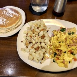 Canadian Scrambler with Pancakes