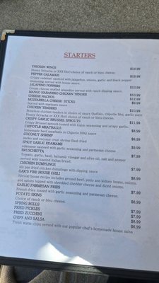 Menu photo 2 The Oaks Bar & Grill Santee, CA