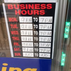 Amanda's Barbershop - Never know the hours here.  Here they are as of January 2017!