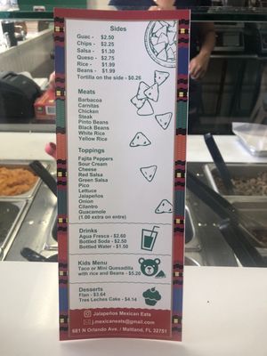 Menu photo 3 Jalapeños Mexican Eats Maitland, FL