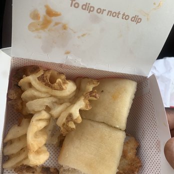 Chick-fil-A - Soggy Chick-fil-A Waffle Potato Fries  Chick-fil-A Chick-n-Minis (usually comes with 4, but I ate 2 then found the hairs) - Fast Food Near Me - Commack, New York
