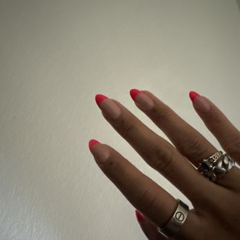 Nt Nails - Snatched Almond w Pink French - Nail Salons Near Me - Aurora, Colorado Nt Nails - Snatched Almond w Pink French - Nail Salons Near Me - Aurora, Colorado