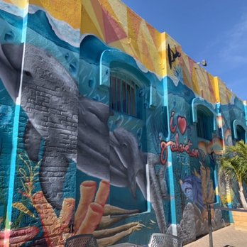 The Strand Historic District - I love Galveston mural - Local Flavor Near Me - Galveston, Texas