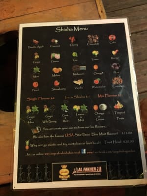 Menu photo 1 Izzy Shisha Garden Brighton, BNH