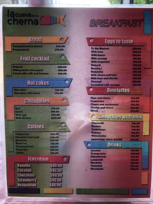 Menu photo 5 La Cueva de la Cherna Isla Mujeres, ROO Menu photo 5 La Cueva de la Cherna Isla Mujeres, ROO