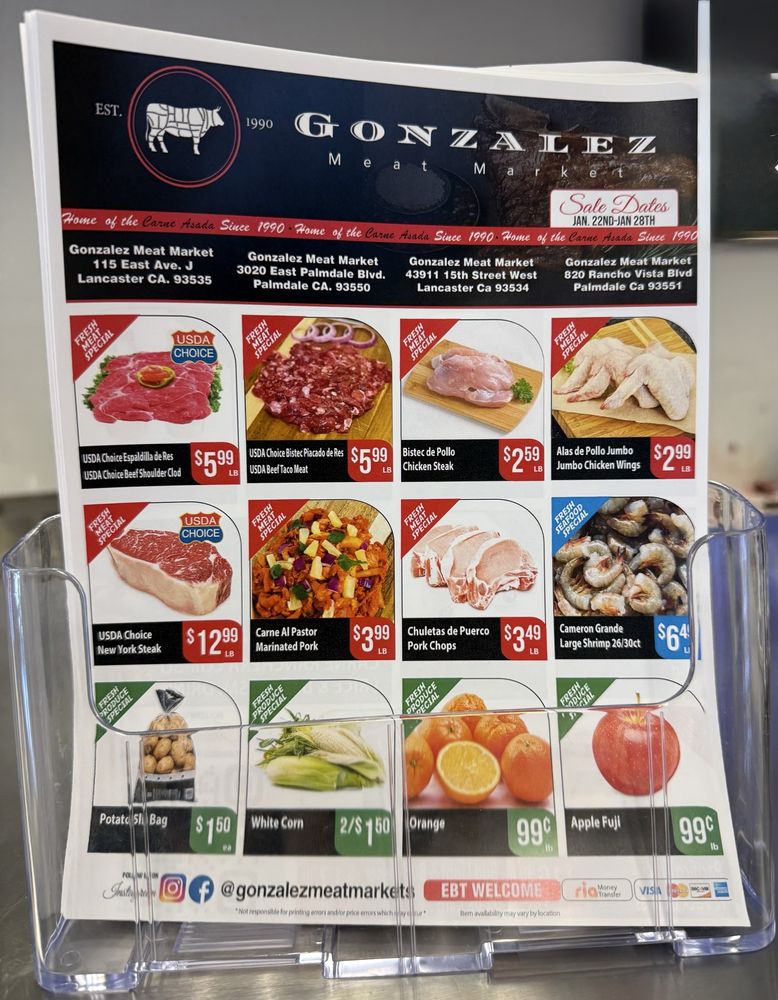Gonzalez Meat Market Logo