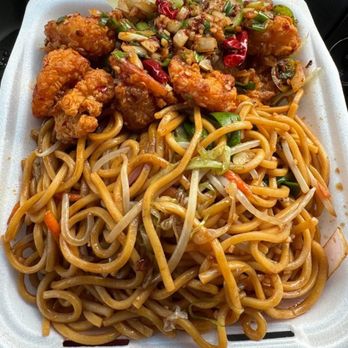 U Ni Express - Hot garlic shrimp lunch plate. - Chinese Near Me - Henderson, Nevada