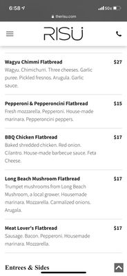 Menu photo 7 Risü Long Beach, CA