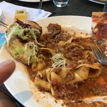 Pinzimini - paperdelle ragu over cooked - Italian Near Me - Rancho Mirage, California Pinzimini - paperdelle ragu over cooked - Italian Near Me - Rancho Mirage, California
