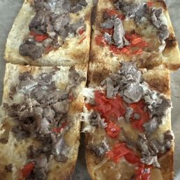 "New" ciabatta cheesesteak sandwich "New" ciabatta cheesesteak sandwich