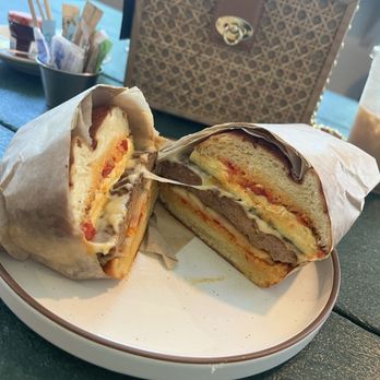 Flour & Weirdoughs - All in Breakfast sandwich - Bakeries Near Me - Key Biscayne, Florida Flour & Weirdoughs - All in Breakfast sandwich - Bakeries Near Me - Key Biscayne, Florida