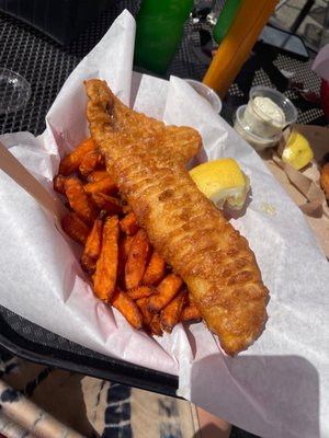 Salty Blue Fish & Chips by null