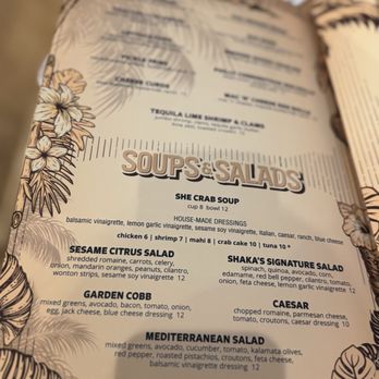 Shakas Beach Bar & Grill - Menu - Fish & Chips Near Me - Nags Head, North Carolina