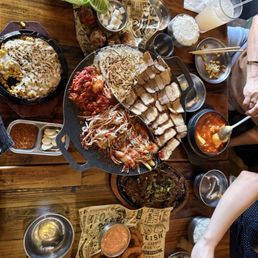 our order..the tofu soup, the pork belly, kalbi , chicken wings, chicken skin, calamari ! all excellent!!!! our order..the tofu soup, the pork belly, kalbi , chicken wings, chicken skin, calamari ! all excellent!!!!