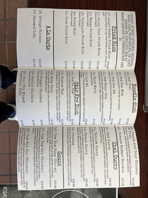 Menu photo 2 Kim’s Thai Kitchen Willow Creek, CA