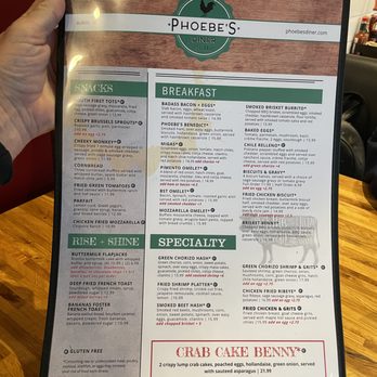 Phoebe's Diner - Menu 03/2025 - American Near Me - Austin, Texas Phoebe's Diner - Menu 03/2025 - American Near Me - Austin, Texas