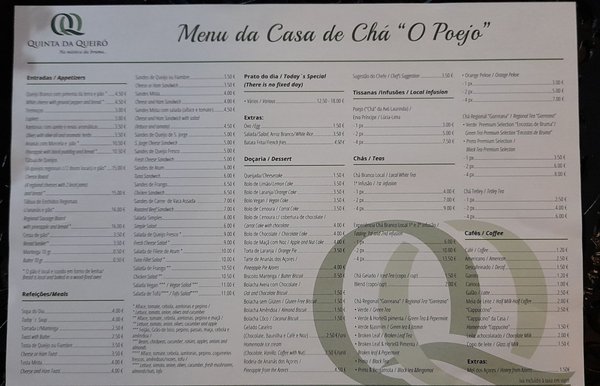 Menu photo 4 O Poejo Sete Cidades, 20 Menu photo 4 O Poejo Sete Cidades, 20