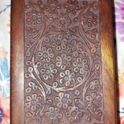 West Main Animal Hospital - Carved wooden box urn