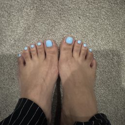 Got the gel pedicure. Got the gel pedicure.