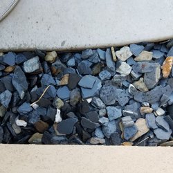 Rock Pros Landscape Supply - What it looks like wet ( on the left) vs dry on the right
