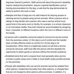 Mister B's Cigar Box - Ada.gov service animal requirements