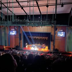 Oakdale Theatre - Stage from the high-up nosebleed seats!