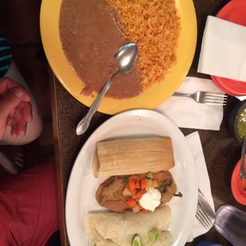 La Tarasca - Tamale, chile relleno, and the pork tacos with beans and rice - Mexican Near Me - Centralia, Washington