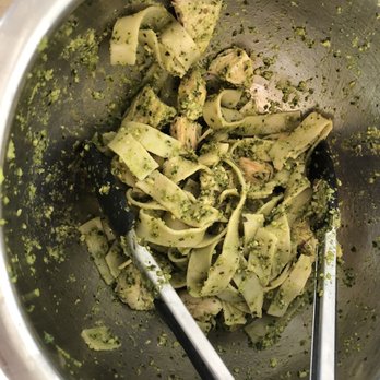 Bella's Healthy Living - Fresh made Pesto chicken  with Healthy pasta. - Health Coach Near Me