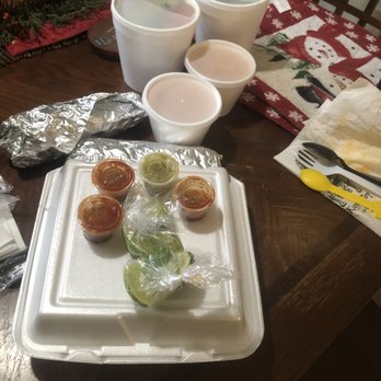 Arsenio's - The salsa and lime that came with it - Mexican Near Me - Fresno, California