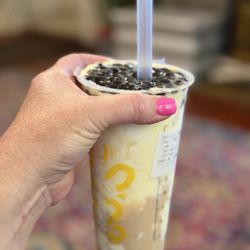 Happy Lemon Premier - D5. Boba Milk Tea with Puff Cream - Cold (Large)