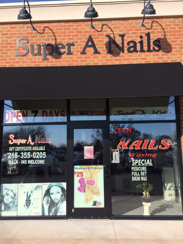 Super A Nails Logo