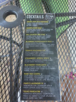 Menu photo 5 Granite House Lounge Fredericksburg, TX Menu photo 5 Granite House Lounge Fredericksburg, TX