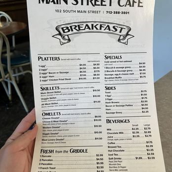 Main Street Cafe - Menu - Cafes Near Me - Council Bluffs, Iowa Main Street Cafe - Menu - Cafes Near Me - Council Bluffs, Iowa