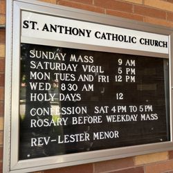 Catholic Church St Anthony's - Mass times