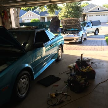 Central Florida Dent Repair - The master Brice at work on our antique MR2 .7 dents removed on drivers side - Mobile Dent Repair Near Me - Sanford, Florida Central Florida Dent Repair - The master Brice at work on our antique MR2 .7 dents removed on drivers side - Mobile Dent Repair Near Me - Sanford, Florida