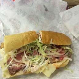 I opened the Club Sub to show how many veggies they stuff in this thing. Fresh provolone and bacon was amazing!