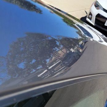Dings n Dent - The dent in the pillar is gone - Mobile Dent Repair Near Me