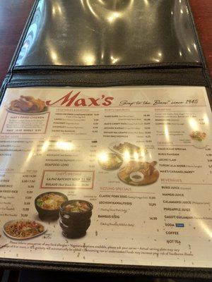 Menu photo 8 Max’s Restaurant - Chicago Chicago, IL