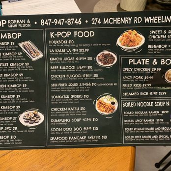 Kimbop - Menu - Asian Fusion Near Me - Wheeling, Illinois