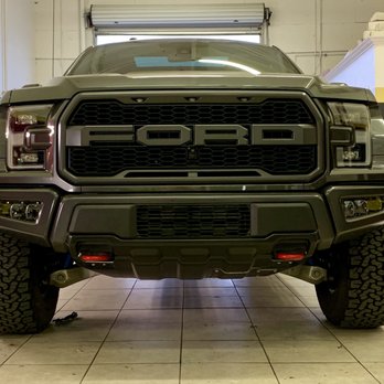 King of Wraps - Wrapped lower section / skid plate satin black and front tow hooks red. - Vehicle Wraps Near Me - San Jose, California