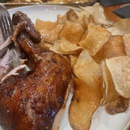 Half Chicken with chips and French fries Half Chicken with chips and French fries