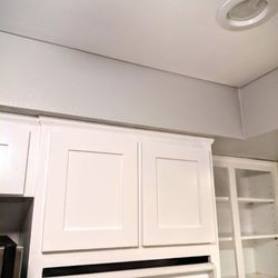 Maxwell's Handywork - Painting Cabinet Doors and ceiling