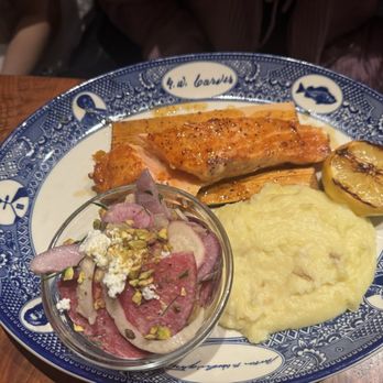 Founding Farmers DC - Glazed Cedar Plank Salmon - American Near Me - Washington, DC, District of Columbia Founding Farmers DC - Glazed Cedar Plank Salmon - American Near Me - Washington, DC, District of Columbia