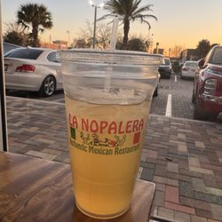 La Nopalera - Beautiful sunset and sad margarita